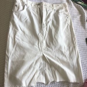 White Denim Skirt  BRAND NEW